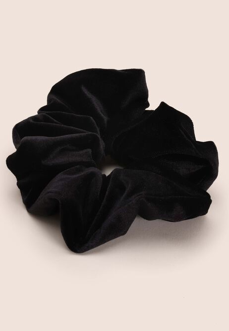 Velvet Black Scrunchie (Standard Size)
